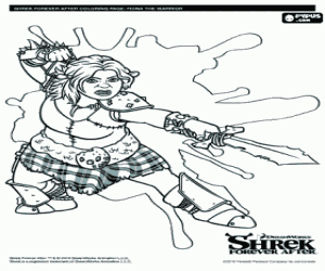 Colora Una guerriera orchessa, Fiona