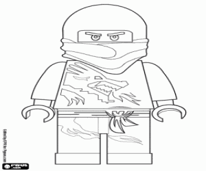 Colora Un guerriero ninja, Lego Ninjago