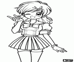 Colora Hanon nella sua forma umana