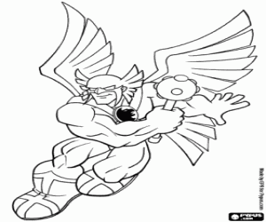 Colora Hawkman, eroe de DC Comics Super