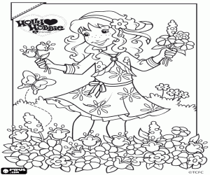 Colora Holly Hobbie in primavera