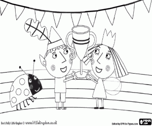 Colora Ben e Holly con il trofeo