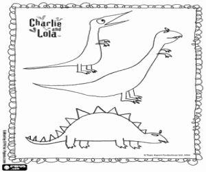 Colora I dinosauri di Charlie