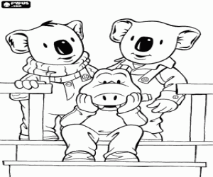 Colora I fratelli koala e Archie