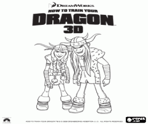 Colora I fratelli vichinghi Thorston