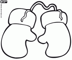 Colora I guanti di Babbo Natale