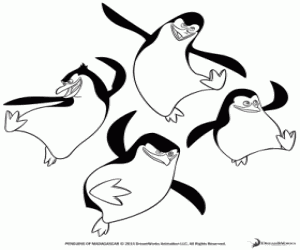 Colora I pinguini di Madagascar danzando