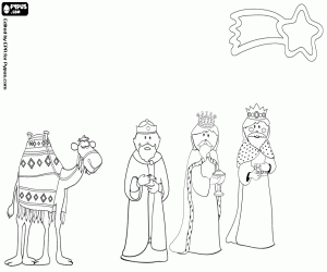 Colora I tre re iniziano il percorso