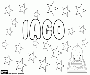 Colora Iago, nome per bambino