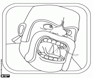 Colora Icona del videogioco Clash Of Clans