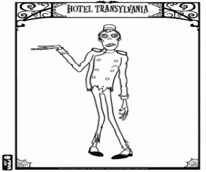 Colora Il cameriere del Hotel Transilvania