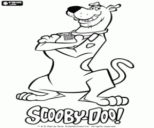 Colora Il famoso cane Scooby Doo