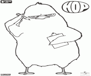 Colora Il pulcino Carlos con carta e penna