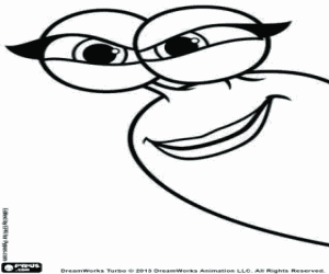 Colora Il volto della lumaca Fiamma