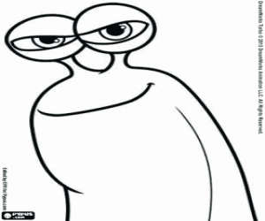 Colora Il volto della lumaca Frusta