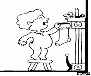 Colora Illusione infantile alla vigilia di Natale