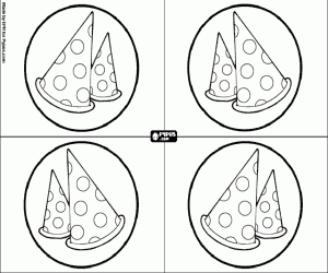 Colora Inviti con cappelli de festa