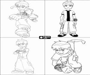 Colora Inviti di compleanno di Ben 10