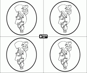 Colora Inviti di compleanno di tre anni