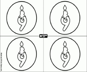 Colora Invito alla festa di nove anni