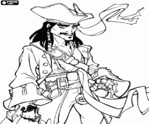 Colora Jack Sparrow, il protagonista