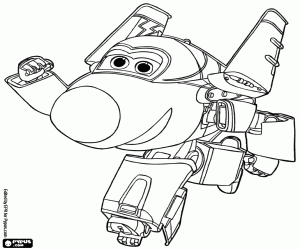 Colora Jerome, il aereo da caccia, Super Wings