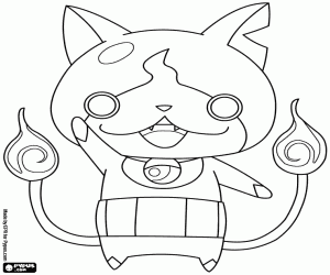 Colora Jibanyan, gatto da Yo-Kai Watch