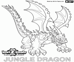 Colora Jungle Dragon,Invizimals Le creature ombra