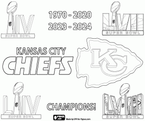 Colora Kansas City Chiefs, Super Bowl x4