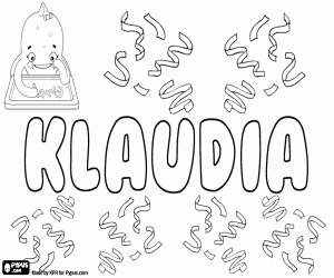 Colora Klaudia, il nome in varie lingue