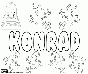 Colora Konrad, nome in molte lingue