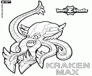 Colora Kraken Max, un polpo di Invizimals
