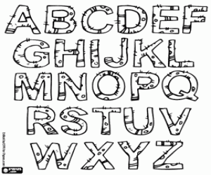 Colora L'alfabeto cactus