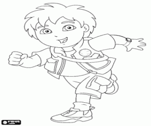 Colora L'avventuroso figlio Diego Marquez