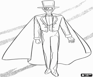 Colora L'eroe mascherato Tuxedo Mask