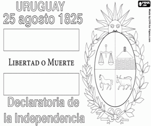 Colora L'indipendenza dell'Uruguay