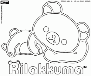 Colora L'orso giocattolo Rilakkuma