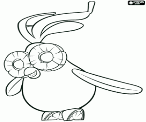 Colora L'uccello esotico Fruit Cockatiel