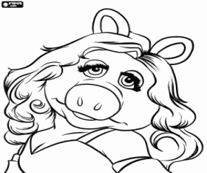 Colora La bella Miss Piggy