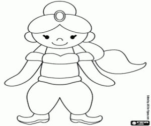 Colora La giovane principessa araba