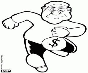 Colora Il ladro con il bottino