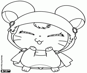 Colora Lapis, un criceto da Hamtaro