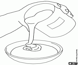 Colora Il latte condensato è molto dolce