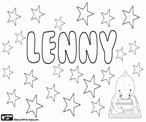 Colora Lenny, nome per bambino