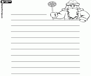 Colora Lettera di auguri con Nonno Gelo