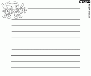 Colora Lettera di Natale decorata con Pypus