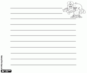 Colora Lettera di Natale, Pypus con la candela