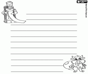 Colora Lettera di Natale con San Nicola