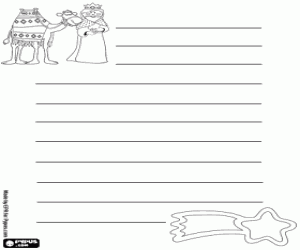 Colora Una lettera per il re Melchiorre