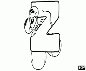 Colora Lettera Z con il topolino dispettoso